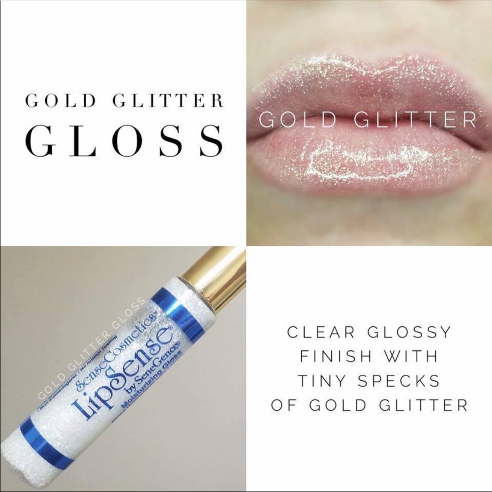 Brand new Lipsense Gold Glitter Gloss